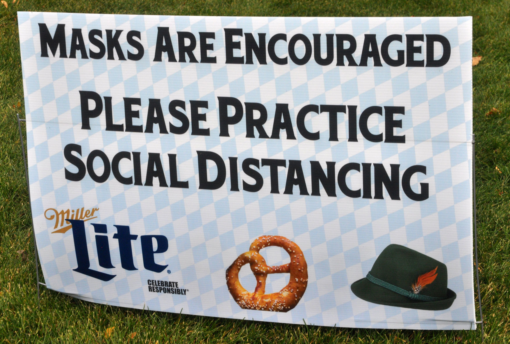 'Please practice social distancing'